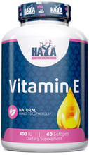 Haya Labs Vitamin E Mixed Tocopherols 400 IU Витамин Е 60 капсул