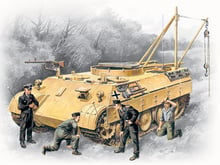 БРЭМ Bergepanther с немецким танковым экипажем Bergepanther, early with tank crew (ICM35342)