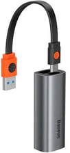 Baseus Adapter USB-A/USB-C to Ethernet Dark Grey (CAHUB-AF0G)