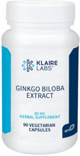 Klaire Labs Ginkgo Biloba 80 mg Гинкго Билоба 90 вегетарианских капсул