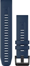 Garmin QuickFit 22 Watch Bands Captain Blue with Black Stainless Steel Hardware (010-13111-31)