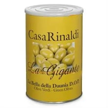 Оливки с косточкой Casa Rinaldi Гигантские зеленые GGG 4250 г (8006165397650)