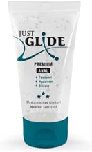 Веганська анальна змазка на силіконовій основі - Just Glide Premium Anal, 50 ml