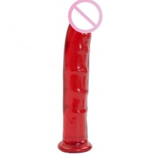Фаллоимитатор Doc Johnson Jelly Jewels - Dong with Suction Cup - Red