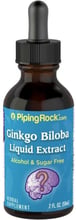 Piping Rock Ginkgo Biloba Liquid Extract 59 ml Жидкий безспиртовой экстракт гинко билоба