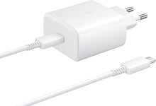 Samsung USB-C Wall Charger with Cable USB-C 45W White (EP-TA845XWEGRU)