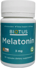 Biotus Melatonin 3 mg Мелатонин 30 Капсул