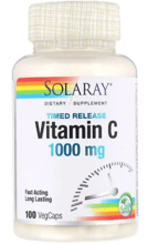Solaray Timed Release Vitamin C 1.000 mg Витамин С 100 веганских капсул