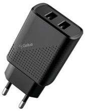 Gelius Wall Charger USB Pro Vogue GP-HC011 2.4A Black with MicroUSB Cable