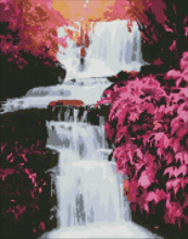 Алмазная мозаика Идейка Тропический водопад AMO7236 40х50 см