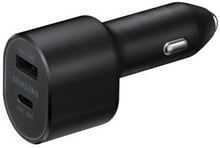 Samsung Car Charger USB+USB-C Super Fast 45W+15W Black with USB-C Cable (EP-L5300XBEGRU)