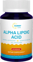 Sunny Caps Alpha-Lipoic Acid Альфа-ліпоєва кислота 60 капсул