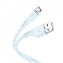 Hoco USB Cable to USB-C X97 Crystal 2.4A 20W 1m Light Blue
