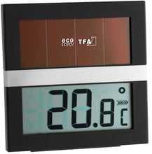 Термогигрометр цифровой TFA "ECO Solar", 90х90х20 мм