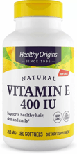 Healthy Origins Vitamin E 400 mg Витамин Е 180 капсул
