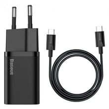Baseus USB-C Wall Charger Super Si 25W Black with Cable USB-C to USB-C (TZCCSUP-L01)