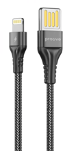 Proove USB Cable to Lightning Double Way Weft 2.4A 1m Black (CCDW20001101)