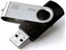 GOODRAM 64GB UTS2 Twister USB 2.0 Black (UTS2-0640K0R11)