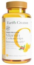 Earth's Creation Vitamin C 1000 mg with rose hips Вітамін С 60 таблеток