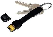 Брелок-перехідник USB-мікро USB, чорний True Utility (290B)