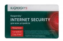 Kaspersky Internet Security 2014 (продление лицензии на 12 месяцев, 5ПК скретч-карточка)
