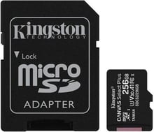 Kingston 256GB microSDXC UHS-I U3 V30 A1 Canvas Select Plus + adapter (SDCS2/256GB)