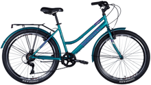 Велосипед ST 26" Discovery PRESTIGE WOMAN рама з багажником заднь St з крилом St 2024 (синьо-зелений) (OPS-DIS-26-610)