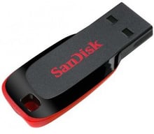SanDisk 16GB Cruzer Blade USB 2.0 Black/Red (SDCZ50-016G-B35)