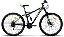 Велосипед Atlantic 2023' 27.5" Arkon NX A1NXD-2743-BL M/17"/43см (2848) black/lime