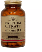 Solgar Calcium Citrate with Vitamin Солгар Кальций цитрат и витамин Д3 120 таблеток