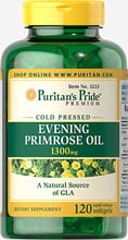 Puritan's Pride Evening Primrose Oil 1300 MG With GLA - 120 Softgels