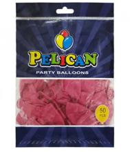 Набор шариков Pelican 50 шт. 30 см перламутр бордовый (1250-752)