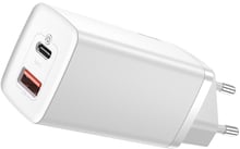 Baseus Wall Charger GaN2 Lite USB-C+USB 65W White (CCGAN2L-B02)