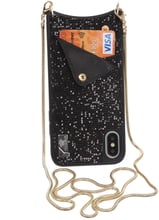 BeCover Glitter Wallet Black for iPhone XR (703613)