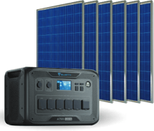 Комплект Bluetti AC500 5000W + B300S 3072Wh + 6х Фотомодулів JA Solar JAM54S30-400/MR