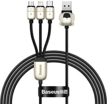 Baseus USB Cable to Lightning/microUSB/USB-C Tiger 3.5A 1.2m Black (CASX010001)