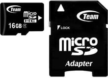 Team 16GB microSDHC Class 4 + adapter (TUSDH16GCL403)