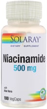Solaray Niacinamide, 500 mg, 100 Veg Capsules (SOR04365)