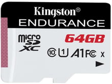Kingston 64GB microSDXC Class 10 UHS-I U1 A1 High Endurance (SDCE/64GB)