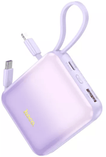 Hoco Power Bank 10000mAh Q23 Blade with Cable PD 20W/22.5W Purple