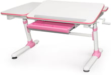 Стол Evo-kids Darwin Pink (арт.Evo-502 P) - столешница белая / вставки розовые