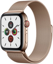Apple Watch Series 5 44mm GPS+LTE Gold Stainless Steel Case with Gold Milanese Loop (MWW62, MWWJ2)