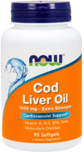 Now Foods Cod Liver Oil 1.000 mg Рыбий жир из печени трески 90 гелевых капсул
