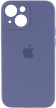 Mobile Case Silicone Case Full Camera Protective Lavender Gray for iPhone 15