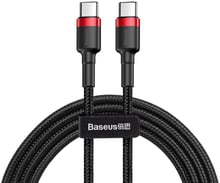 Baseus Cable USB-C to USB-C Cafule PD 60W 1m Red/Black (CATKLF-G91)