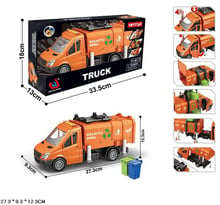 Мусоровоз Truck оранжевый (666-63P)