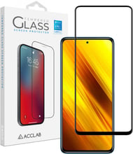 ACCLAB Tempered Glass Full Glue Black for Xiaomi Poco X3 / Poco X3 Pro
