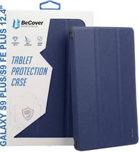 BeCover Case Book Soft Edge with Pencil mount Deep Blue for Samsung X810 Galaxy Tab S9 Plus / S9 FE Plus SM-X610/SM-X616B (710405)
