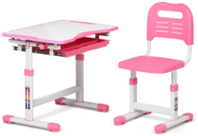 Комплект парта + стул трансформеры Sole Pink-s FUNDESK