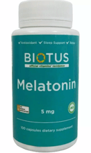 Biotus Melatonin 5 mg Мелатонин 100 Капсул